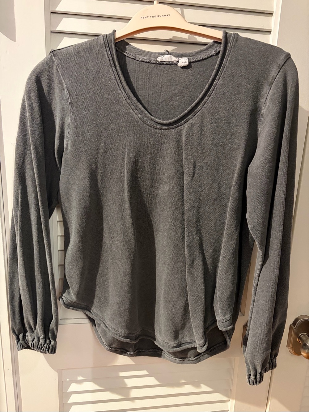 Wilt Women's Long-Sleeve lightweight sweatshirt - Green/gray